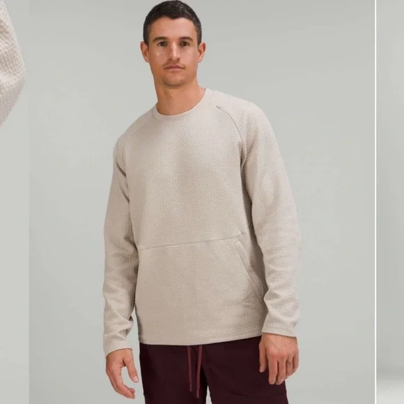 Lululemon At Ease Crew. Size Xxl. Never worn. Raw linen. - Picture 2 of 6